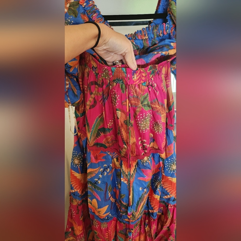 Farm Rio macaw party Top (M) and Skirt (L) set - Picture 5 of 8